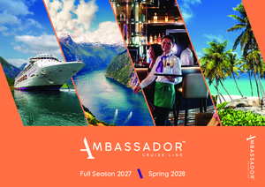 Ambassador Cruise Line Full Season 2027 2028